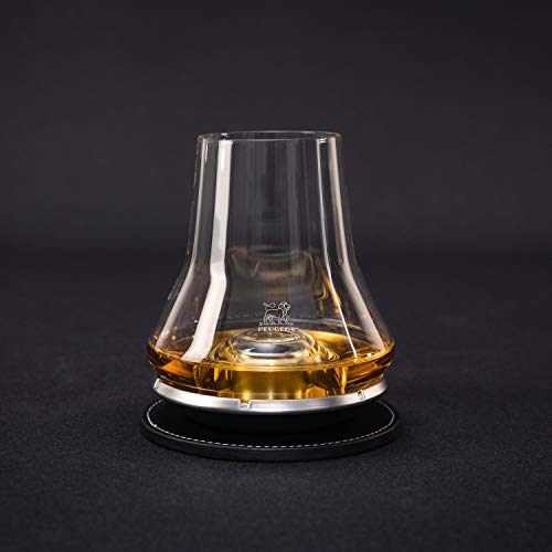 Peugeot 266097 Impitoyable Whisky Tasting Set. Includes Cordial Glass and Chilling Base