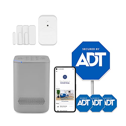 ADT 6 Piece Wireless Home Security System DIY Installation Optional