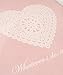 Yunko 100 Pcs Lace Heart DIY Soap Cookies Candy Bakery Cello OPP Packing Bags With 100 Twist Ties