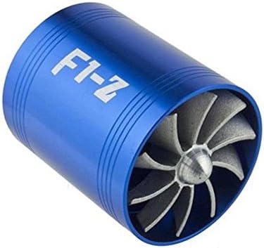 F1-Z Double Supercharger Turbine Turbo charger Air Intake Fuel Saver Fan