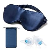Silk Sleep Mask, 100% Mulberry 22 Momme Silk Eye
