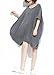 ellazhu Women's Loose Fit Batwing Sleeve Casual Crew Neck Tee Oversized Tunic T-Shirt Shirt Tops GA200 Grey