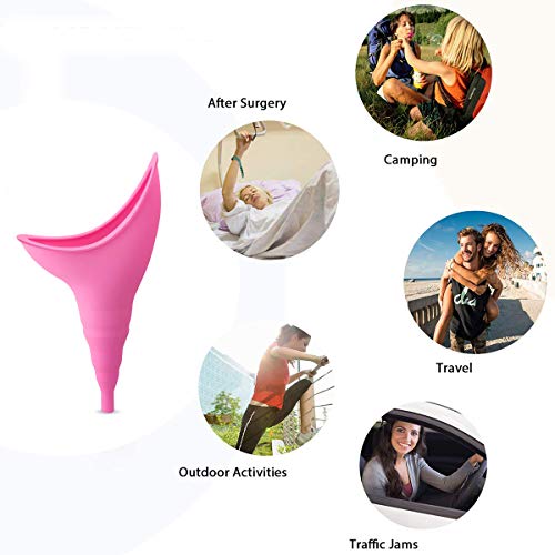 godehone Female Urination Device, Portable Womens Pee Funnel for Travelling, Camping, Hiking, and Other Outdoor Activities - Thumbnail 6