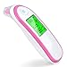 Elera Digital No Touch Infrared Forehead and Ear Thermometer Monitor with Probe Clinical Thermometer Gun for Fever for Infant Baby Kid Adult (Pink)