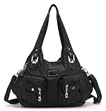 Scarleton Front Pocket Washed Shoulder Bag H1475