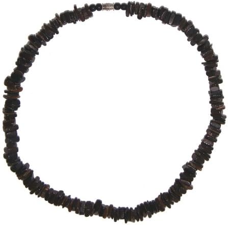 Hawaiian Jewelry 18" Dark Chip Puka Shell Necklace From Hawaii