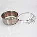 BWOGUE Bird Parrot Feeding Cups with Clamp Stainless Steel Food Water Bowls Dish Feeder for Cockatiel Conure Budgies Parakeet Parrot Macaw Small Animal Chinchillathumb 3