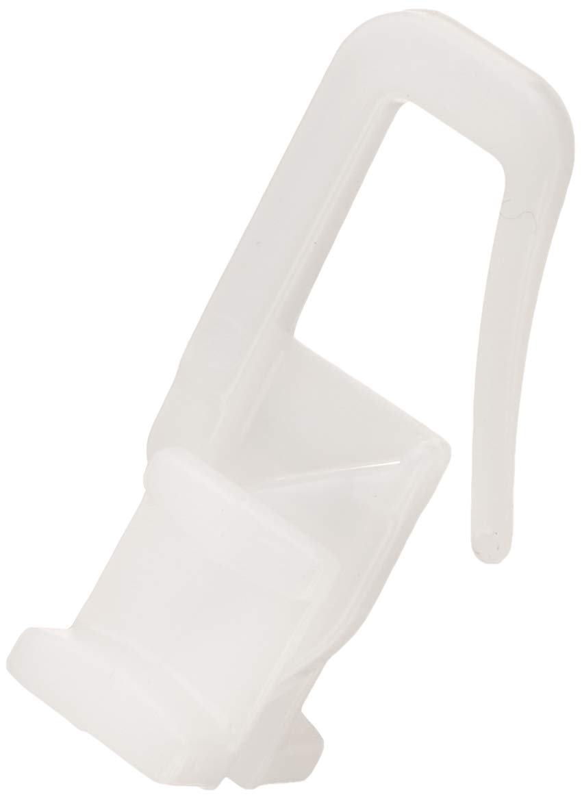 Gardinia Duo X-Gliders for Curtain Rails and Curtain Rods with Inner Rail, for 4 mm and 6 mm Running Channel, Rotating Head, Sturdy, Pack of 25, Plastic, White