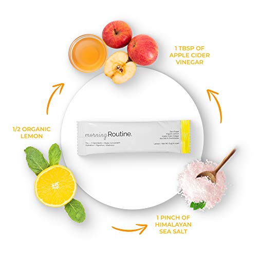 Morning Routine Daily Hydration Electrolyte Powder Packets with Apple