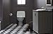 Kohler 3810-96 Santa Rosa Comfort Height Elongated 1.28 GPF Toilet with AquaPiston Flush Technology and Left-Hand Trip Lever, Biscuit, 12 inch