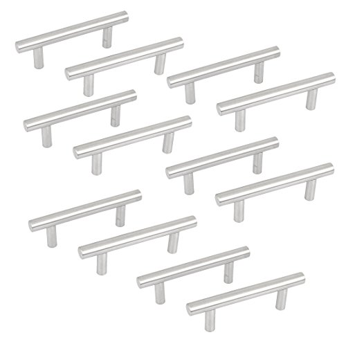 uxcell 4-inch Long Kitchen Cupboard Cabinet Drawer T Bar Pull Handles 12pcs