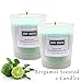 Bergamot Scented Candle-Organic Soy Wax and Fresh Bergamot Essential Candles,Long Lasting and Highly Scented for Stress Relief,Romantic Dinner Date,Spa,Refresh Home Airthumb 4