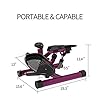 leikefitness-Premium-Portable-Twist-Stair-Stepper-Adjustable-Resistance-Twisting-Step-Fitness-Machine-with-Bands-and-LCD-Monitor-ST6610-2Purple LeikeFitness Premium Portable Twist Stair Stepper Adjustable Resistance, Twisting Step Fitness Machine with Bands and…
