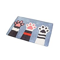 szzcx Cat paw Door mat,Cute Cartoon Floor mat Entry Carpet, Bathroom Absorbent Mat, Bedroom Area Rug Entrance Mat,Lovely Animal Palm Doormat,23.6"x 15.7"