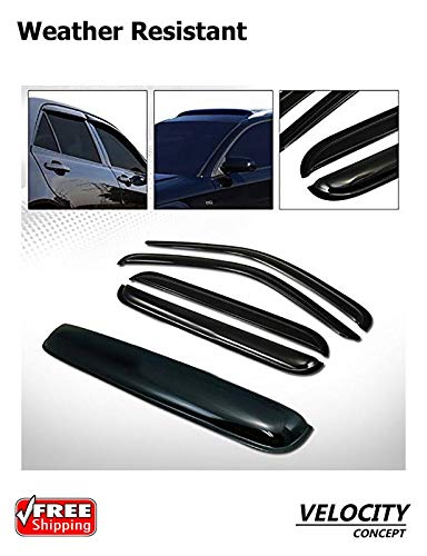 Fits 02-07 Jeep Liberty KJ Acrylic Window Vent Visor Rain Guard Deflector 4PCS