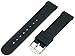 Speidel Silicone Replacement Black Watch Band in 18mm