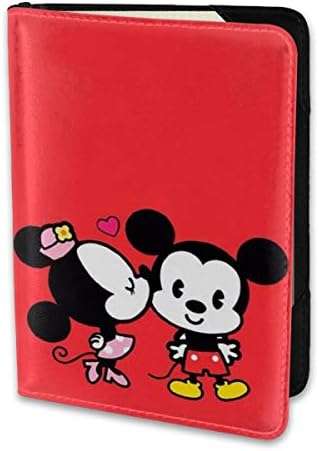 Passport Holder Cover Case Mickey And Minnie Baby Leather Travel Wallet For Women And Men