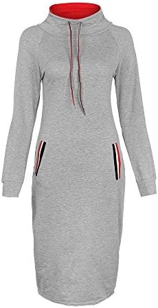 Women Outdoor Pullover Tops Long Sleeve Spliced Color Pocket Baseball Hoodies Sweatshirts (XL, Gray)