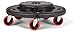 Rubbermaid Commercial FG264043 HDPE Brute Quiet Dolly for Container, 250 lbs Capacity, 18.25
