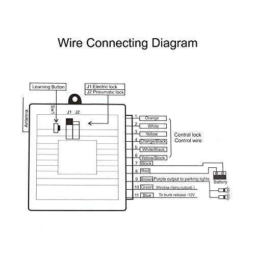 KKmoon Universele autodeurslot, vergrendeling, afstandsbediening, gecentraliseerd met afstandsbediening, Central Box Kit… - Afbeelding 5