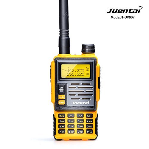 JUENTAI JT-UV007 Dual-Band Ham Two-Way Radio UHF 400-480Mhz VHF 137-174Mhz Fm Transceiver Height Power:7w FM Radio 65-105MHz Amateur Radio For DTMF CTCSS DCS FM (Yellow) JUENTAI JT-UV007 Dual-Band Ham Two-Way Radio UHF 400-480Mhz VHF 137-174Mhz Fm Transceiver Height Power:7w FM Radio 65-105MHz Amateur Radio For DTMF CTCSS DCS FM (Yellow)