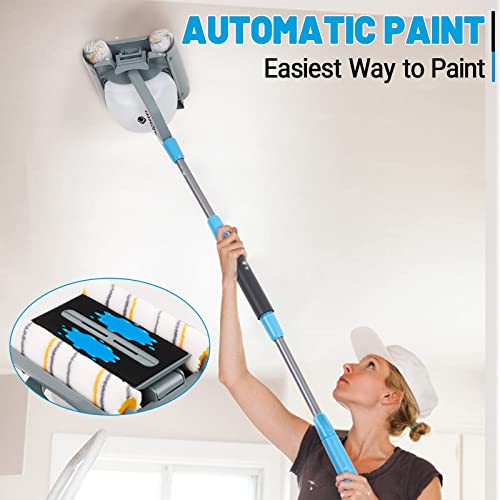 Paint Roller Kit, GEREFET Automatic 8Inch Ejection Paint Roller Brush