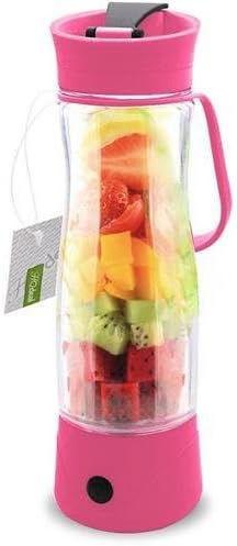 MWGear PERSJUIC-Pink Mini Electric Personal Juicer Sports Bottle Protein Shaker Mixer Smoothie Maker Blender (Pink)
