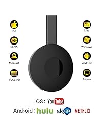 Miracast   Mini receptor de pantalla inalámbrica WiFi 1080P HDMI, adaptador de soporte para YouTube Netflix Hulu Plus Airplay DLNA TV Stick Android Mac iOS Windows