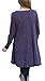 Floral Find Women Long Sleeve Blouse Layered Scoop Neck Tunic Loose Fit Top,Purple,X-Large