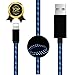 BAVNCO 4ft Visible LED Light Up Flowing Phone Charger Cable USB Data Syncing Fast Charging Cord Compatible with Phone Xs Max/X/ 8/8 Plus/ 7/7 Plus/ 6s/ 6s Plus/ 6/6 Plus/ 5/5S/ 5C/ SE and More (Blue)
