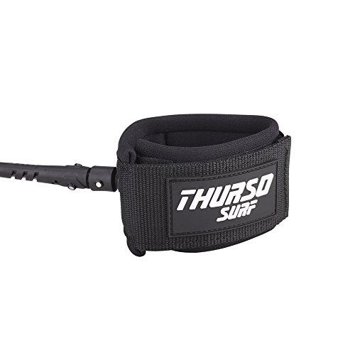 image for THURSO SURF Surfboard Leash 6 Feet 7.2mm Double Stainless Steel Swivel