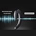 YOERM YR-T10 Ear-Hook Wireless Bluetooth Headset, Open Ear Headphones Non Bone Conduction, Non in-Ear Earbuds (Black Single Ear) Long Press 5 Seconds for Pairing