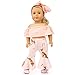 Livoty Doll Clothes Outfits Set Kids Toy Shirt Pants Suit Headband 18 Inch American Toy Girl Doll Accessory Toy (Pink)