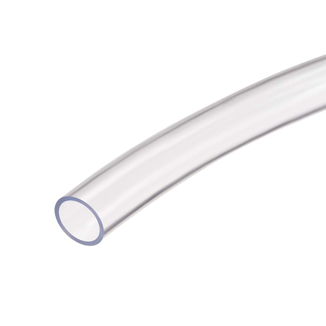 sourcing map PVC Clear Vinyl Tubing, 16mm(5/8") x 19mm(3/4") Plastic Tube Flexible Water Pipe 3.3ft