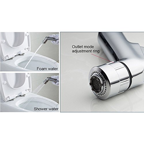Hltd Hand Held Bidet Sprayer Shattaf Douche Toilet Sprayer,Polished Chrome - Thumbnail 2