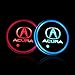 Auto Sport 2PCS LED Cup Holder Mat Pad Coaster with USB Rechargeable Interior Decoration Light Fit Acura Accessories