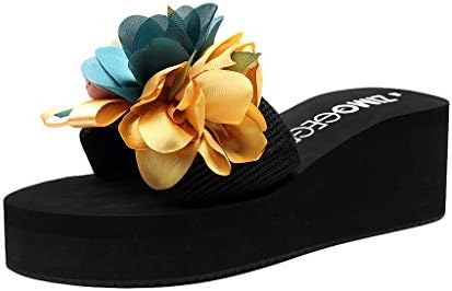 EDTO Women Platform Sandal Shoes,Floral Sandals for Women Summer Beach Travel Shoes Fashion Sandals Comfortable Ladies Shoes