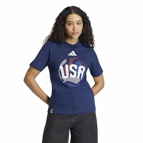 adidas Women's Olp T-Shirt Women, USA/Team Navy Blue, Small