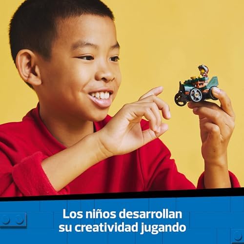 City Pack de Coches de Carreras: Avión vs. Cama de Hospital de Juguete, Autos Locos de Carreras con 2 Minifiguras de Piloto y Paciente, Regalo para Niños y Niñas de 5 Años o Más 60459