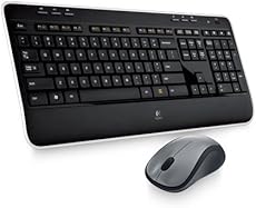 Logitech MK520 Wireless Keyboard and Mouse Combo — Keyboard and Mouse, Long Battery Life, Secure 2._.4GHz Connectivity