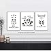 Homdeco Unicorn Panda Art Print Set Of 3 (8”X10”, Motivational Canvas Wall Art, Keep Clam And Be A Pandicorn Printing For Kids Room Decoration, No Frame