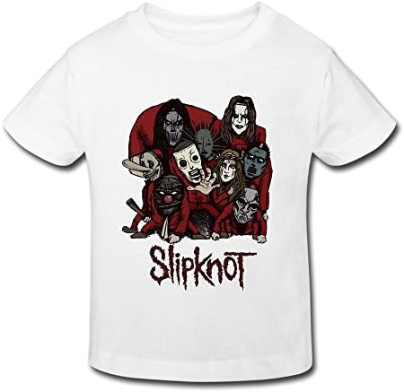 Slipknot Band Alternative Metal Cute Kids T-shirts Tee White