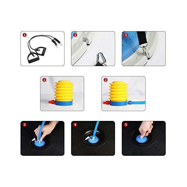 Amazon-Brand-Umi-Blance-Trainer-Air-Dome-Ball-with-2-Elastic-Strings-Handy-Pump-Balance-Board-for-Strength-and-Balance-Training-60cm-in-Black-Pruple-Blue Amazon Brand - Umi Blance Trainer Air Dome Ball with 2 Elastic Strings Handy Pump Balance Board for Strength and Balance…