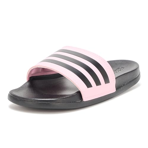 adidas Unisex-Adult Adilette Comfort, True Pink/Black/Black, 15