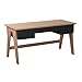Magtec Trendline Collection Desk with 3 Drawers, Hanover and Black