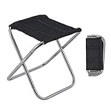Gonex Folding Camping Stool, Lightweight & Portable Sturdy Chair for Picnic Camping Hiking Backpacking, Compact Traveling Foot Stool