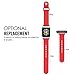 MoKo Band Compatible with Apple Watch, Soft Silicone Replacement Sports Band Fit iWatch 42mm 2017 series 3/2 / 1, RED (Not fit 38mm Versions)