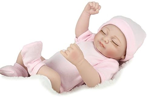 LZHEONE PlayTime Girl Little Princess Vinyl 13" Girl Weighted Washable Cuddly Snuggle Soft Toy Play Doll Gift Set with Open/Close Eyes for Children 1+