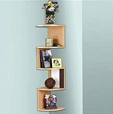 5 Tier Oak Zig Zag Corner Wall Shelves Buy Online At Best Price In Uae Amazon Ae