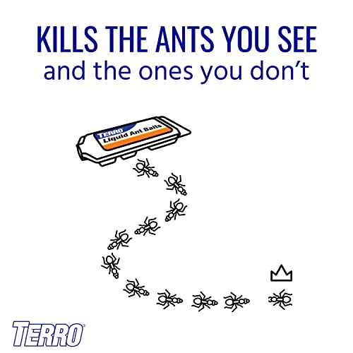 TERRO ANT KILLER BAIT STATIONS T300B – LIQUID BAIT TO ELIMINATE ANTS – BAIT SYSTEM – 12 COUNT STATIONS FOR EFFECTIVE INDOOR ANT CONTROL